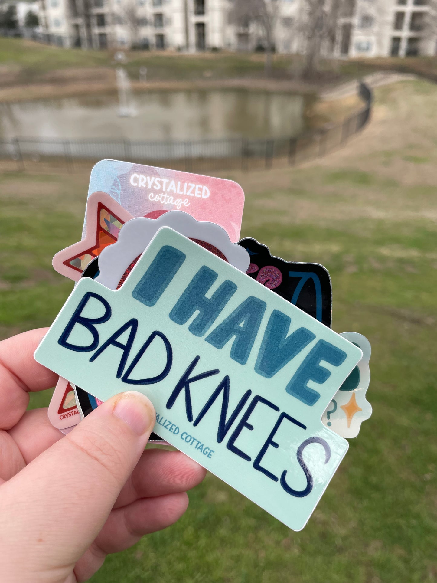 I Have Bad Knees Sticker