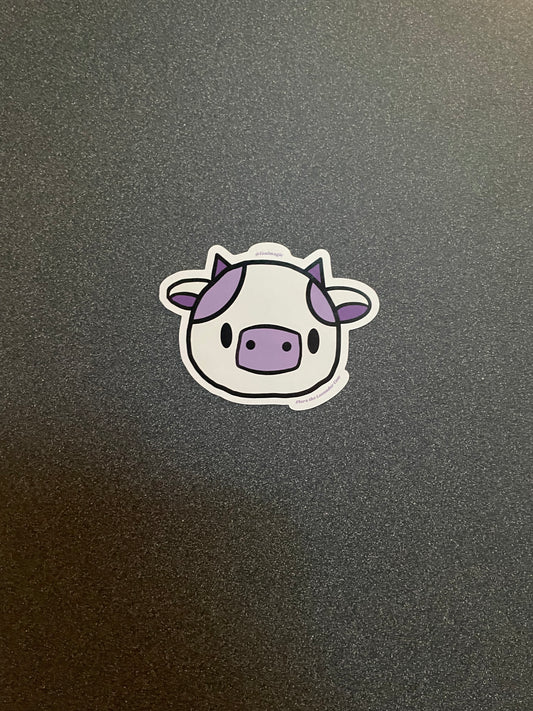 Flora the Lavender Cow Magnet